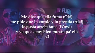 Ella fuma 🚬LETRA  Plan B Chencho Farruko Darell Brytiago [upl. by Acirrehs]