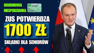 Niespodzianka Grudniowa ZUS Przelewa Dodatkowe 1700 PLN na Konta Emerytalne Nie Przegap Tego [upl. by Neerhtak]