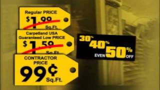 Carpetland USA TV Commercial Buy Like A contractor [upl. by Blunk770]