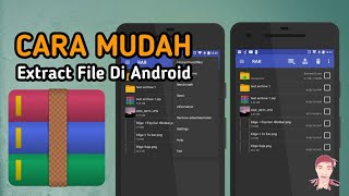 Cara Mudah Extract File RAR ZIP 7ZIP di Android Menggunakan Rar [upl. by Millian908]