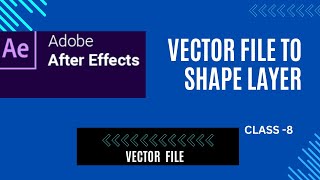 Create Shape Layer in After Effects from Illustrator Vector File aftereffects [upl. by Uon]