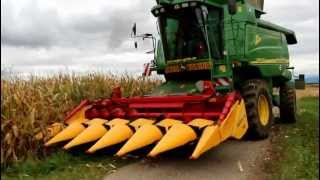 JOHN DEERE 9680 WTS moisson de mais en grains 2012 [upl. by Suirad]