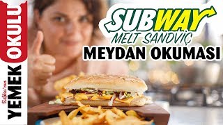 Subway Sandviç Challenge Meydan Okuması  Evde Daha Hızlı Subway Sandviç Yapmak [upl. by Neitsirk]