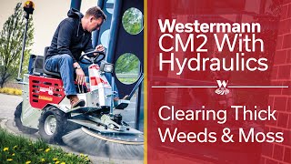 Thick Weed and Moss Removal with the Westermann CM2 [upl. by Bores]