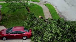 Bentonville Arkansas Bike Fest Weekend Tornado Damage [upl. by Aillemac]