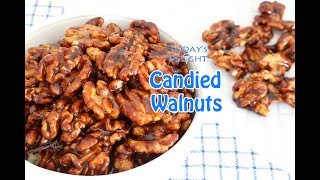 How to Make Candied Walnuts with Brown Sugar  Todays Delight [upl. by Bernice]