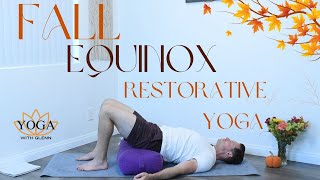 Welcoming Fall 30Minute Restorative Yoga for Relaxation [upl. by Ilaw169]