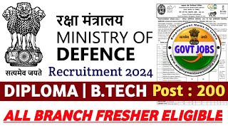 🔵MDL JE  AE Recruitment 2024  All Branch Fresher Eligible All India Bumper Vacancy ✅ [upl. by Introk]