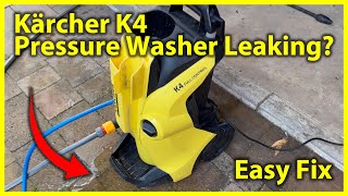 Karcher K4 Pressure Washer  How to Open and Fix an Internal Leak [upl. by Mendelsohn266]