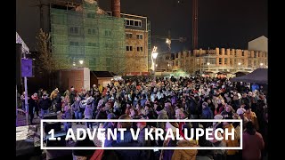 Kralupy TV Při 1 adventní neděli lidé zcela zaplnili Palackého náměstí 3 12 2024 [upl. by Eissert456]