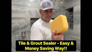 How To Seal Tile amp Grout  Easy amp Money Saving Way Using 511 Miracle Impregnator Sealer [upl. by Alleyne]