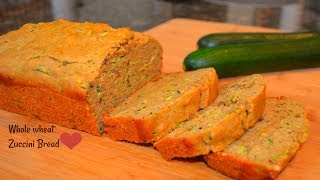 Whole wheat zucchini bread ll Cooking for soul [upl. by Seedman517]