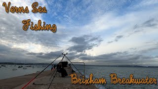 VERNS SEA FISHING  BRIXHAM BREAKWATER SOUTH DEVON FISHING WITH THE WIFE [upl. by Chancey]