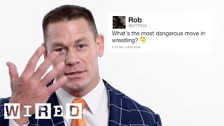 John Cena Answers Wrestling Questions From Twitter  Tech Support  WIRED [upl. by Cynth838]