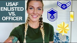 USAF Enlisted vs Officer Pros amp cons explained [upl. by Leno]