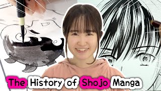 I Draw Girl MANGA from EVERY ERA  The History of Shojo Manga [upl. by Mcquade469]