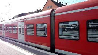 S Bahn Triebwagen ET 424 mit Diesellok Sound Abfahrt der S3 nach Hannover Hbf [upl. by Gilboa]