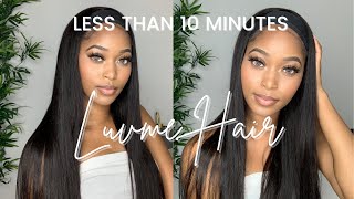 THE BEST HEADBAND WIG ft Luvme Hair  How To Style [upl. by Alfreda]