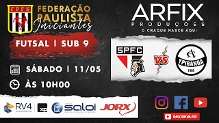 SÃO PAULO x YPIRANGA  FUTSAL  SUB 9 [upl. by Lertram]