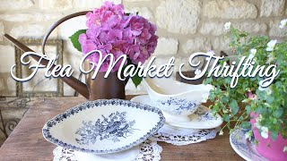 Thrifting at Flea Markets  20 ❘ Vintage ＆Antique hunting in French Countryside [upl. by Pattani]