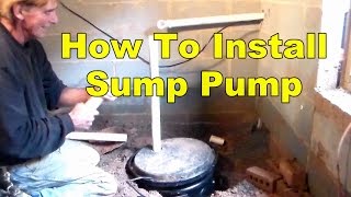 How To Install Sump Pump in Crawl Space [upl. by Acirrehs694]