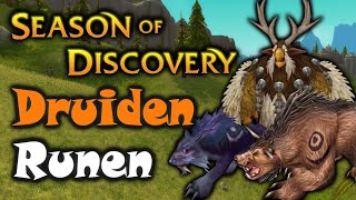 Alle bekannten Druiden Runen  WoW Classic Season of Discovery [upl. by Rabaj]