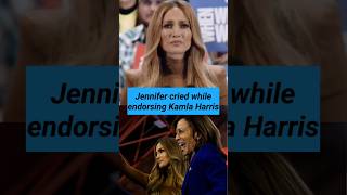 Jeniffer Lopez got emotional while endorsing Kamala Harris jenniferlopez kamalaharris [upl. by Shara]