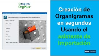 OrgPlus  Crear Organigrama Importando datos Español [upl. by Akerdnahs]