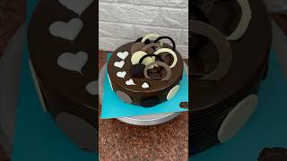 Chocolate truffle cake design video cake chocolate chocolatetrufflecake shortsfeed shorts 🍫 [upl. by Lancelot]