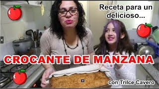 CROCANTE DE MANZANA una receta DELICIOSA y DEMASIADO FÁCIL de hacer en un 2 X 3 [upl. by Betz313]