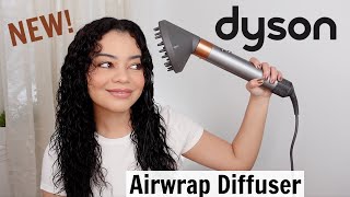 NEW DYSON AIRWRAP DIFFUSER FOR CURLY HAIR 😱 [upl. by Maribeth]