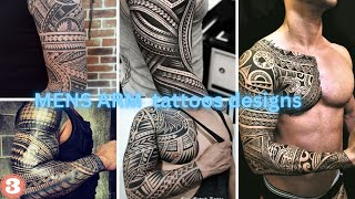 Maori Tattoo For Men Polynesian Tattoo designs arm 2024 [upl. by Nemrac620]