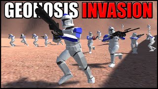 Republic Lands into Geonosis Invasion  Ravenfield Star Wars Mod Battle Simulator [upl. by Llerahs]