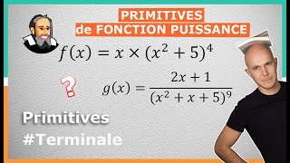 Calculer les PRIMITIVES avec les PUISSANCES  Exercice Corrigé  Terminale [upl. by Nero]