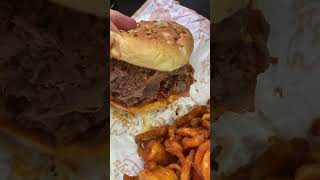 Beef and cheddar combo from arbys foryou food foodie fyp mukbang [upl. by Aneekas557]