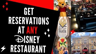 Get Reservations At Any Disney Restaurant [upl. by Tifanie]