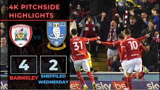 Barnsley FC Vs Sheffield Wednesday  Match highlights 4K pitch side view [upl. by Homans]