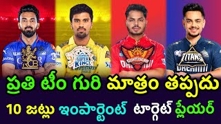 All 10 teams important target players player in IPL 2025 Mega auction  SRH  RCB  CSK [upl. by Ettenel949]