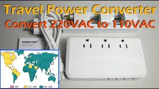 POWERADD 220VAC to 110VAC Power Converter with USB Charging [upl. by Ondrea]