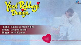 Yaad Rakhegi Duniya  Naina O Meri Naina Full Audio Song  Aditya Pancholi Rukhsar [upl. by Animsaj]