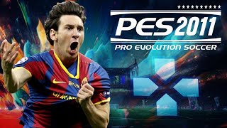 PES 2011 PPSSPP ORIGINAL ISO CAMERA PS2  UEFA CHAMPIONS LEAGUE  FC BARCELONA VS THE RED DEVIL [upl. by Massimo]