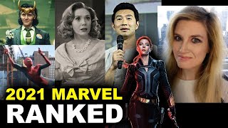 MCU 2021 Movies amp Shows RANKED  SpiderMan 3 Loki WandaVision Black Widow ShangChi [upl. by Lerred]