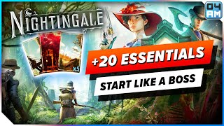 Nightingale ULTIMATE Beginner Guide  20 ESSENTIAL Tips amp Tricks You Need To Know [upl. by Nagaek]