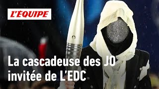 JO Paris 2024  Les confidences de Lilou Ruel cascadeuse masquée de la cérémonie douverture [upl. by Tebazile]