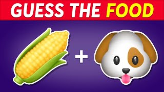 🍔 Can You Guess The FOOD By Emoji 🍩  Food And Drink Emoji Quiz [upl. by Octavus]