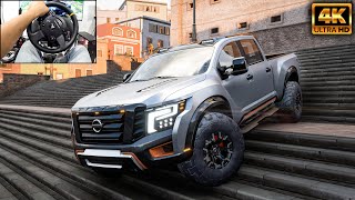 Nissan Titan  OFFROAD  Forza Horizon 5  Thrustmaster TX gameplay [upl. by Drugge]