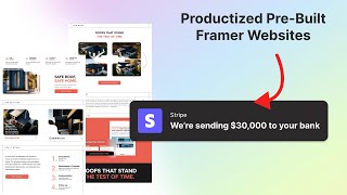 How I will scale my productized Prebuilt Framer Website Agency to 30kmonth [upl. by Nallak]