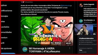 Te Lo resumo Reacciona a PIKORO Recomendando Su Homenaje a DBZ [upl. by Dihaz528]