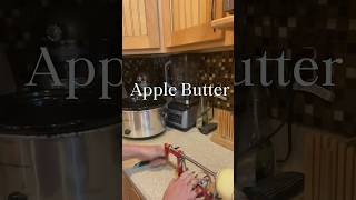 Apple butter in the crockpot🍏🍎simpledelicious [upl. by Amlet]