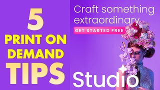 Creative Fabrica Studio PrintonDemand Tutorial 5 Tips  Troubleshooting [upl. by Salamanca591]